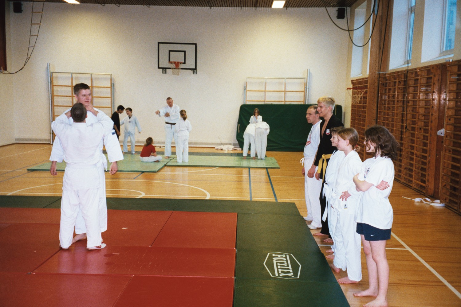 Sensei Martin som hvidbælte i 2001