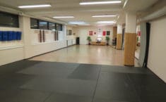 Dojo med nye måtter som vi fik i 2010
